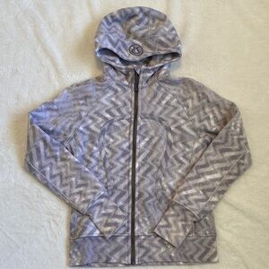 Lululemon Scuba Hoodie - Size 10 - Blazer Fossil/White